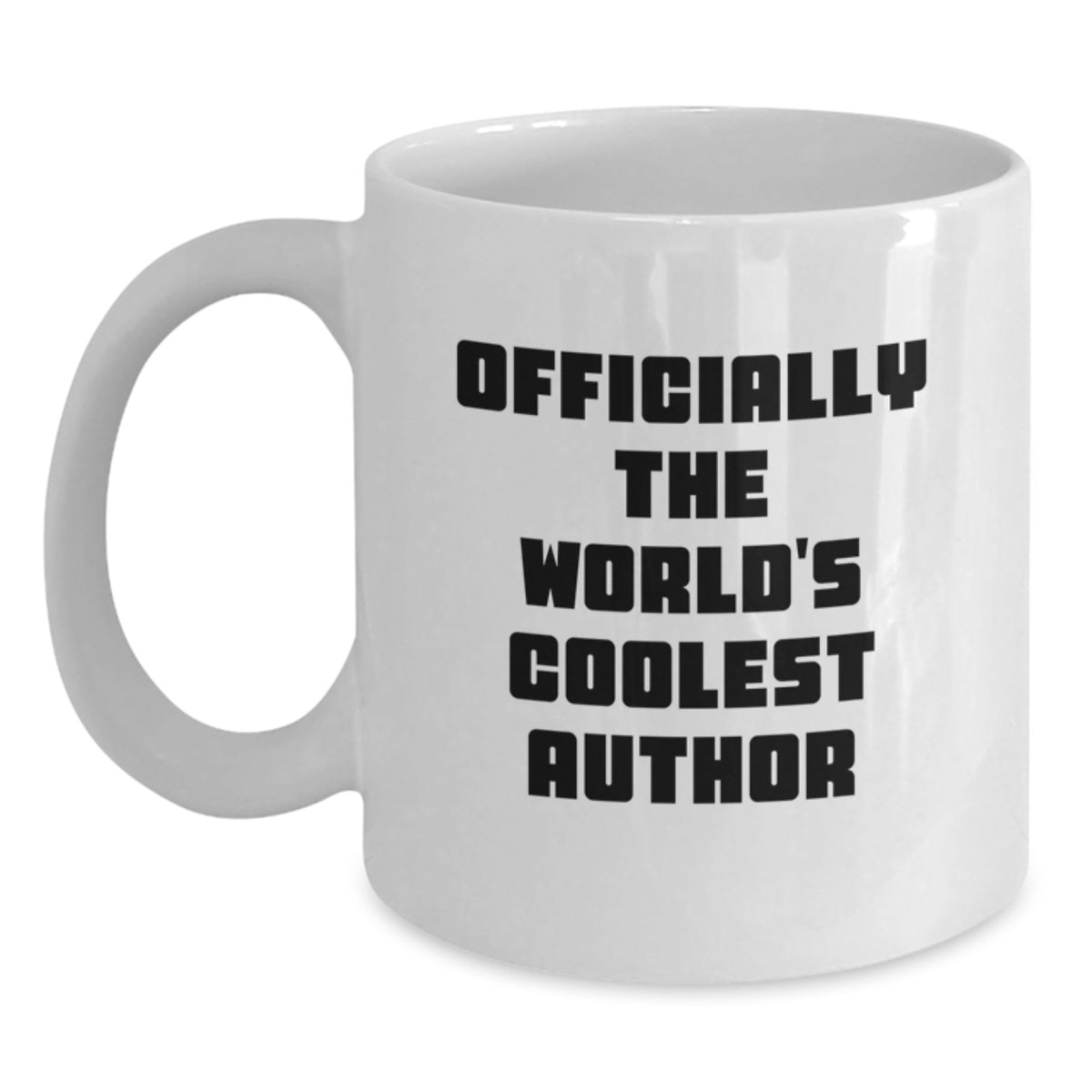 Funny Author Gifts, The World's Coolest Author Quote on White Coffee Mug, Perfect for Christmas Unique Gifts from Friends to Author - Main