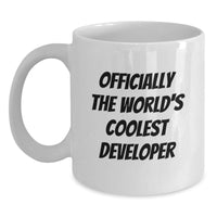 Load image into Gallery viewer, Funny Gift for Developer Friends, Inspirational Quote White Coffee Mug, Ideal Christmas Unique Gifts from Friends to Developer Colleagues - Main

