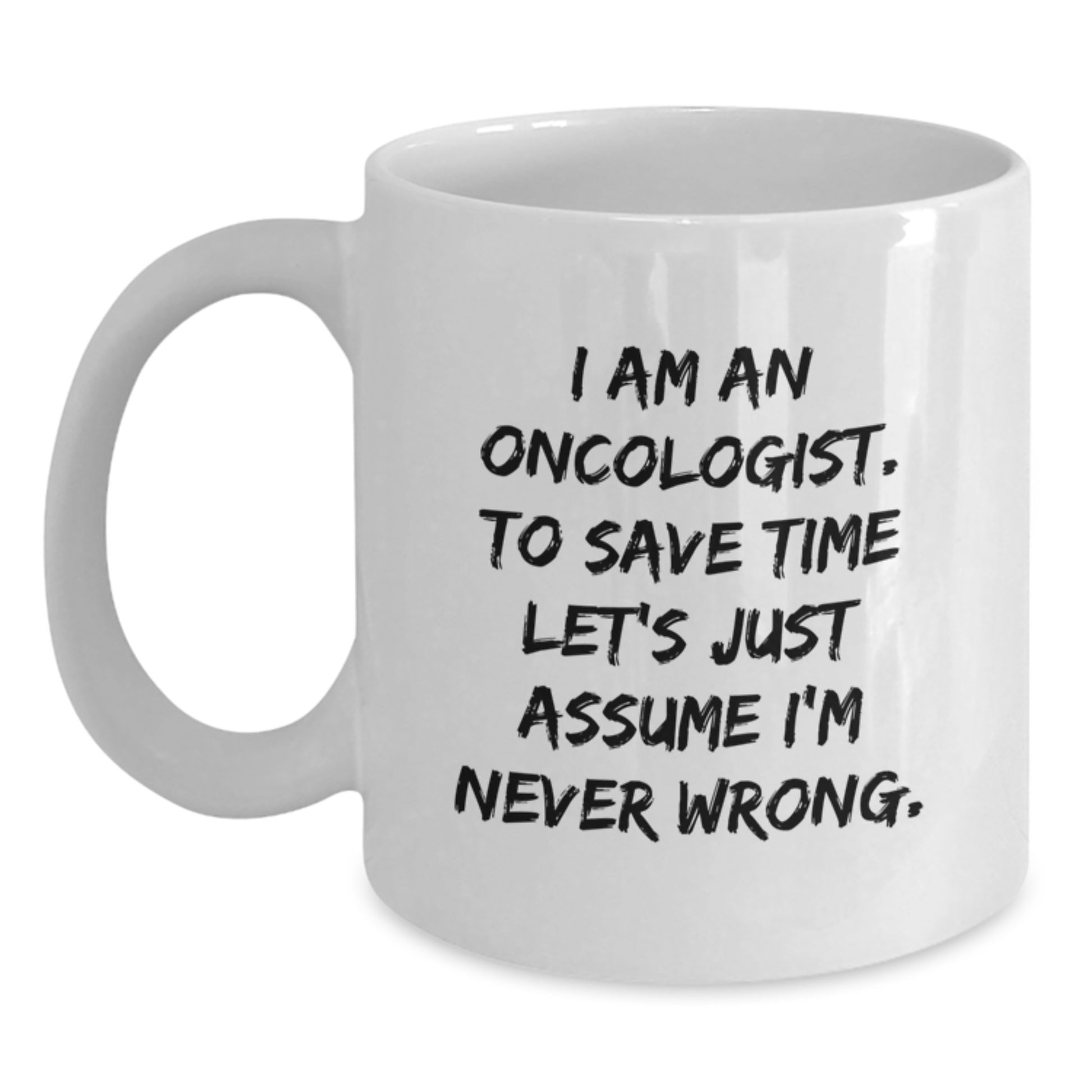 Funny Oncologist Gifts from Friends, Gifts for Oncologists, White Coffee Mug, Christmas Unique Gift Ideas for Oncologists - Main