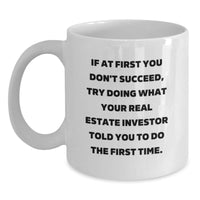 Load image into Gallery viewer, Funny Real Estate Investor Gifts for Men - White Coffee Mug - Gifts from Dad to Real Estate Investor Husband for Christmas Unique Gifts - Main
