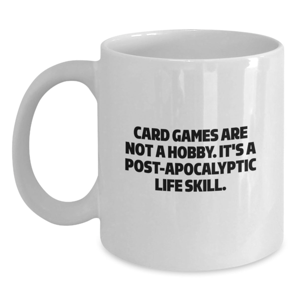 Funny Card Games Gifts for Card Game Lovers from Friends and Family - White Coffee Mug - Main