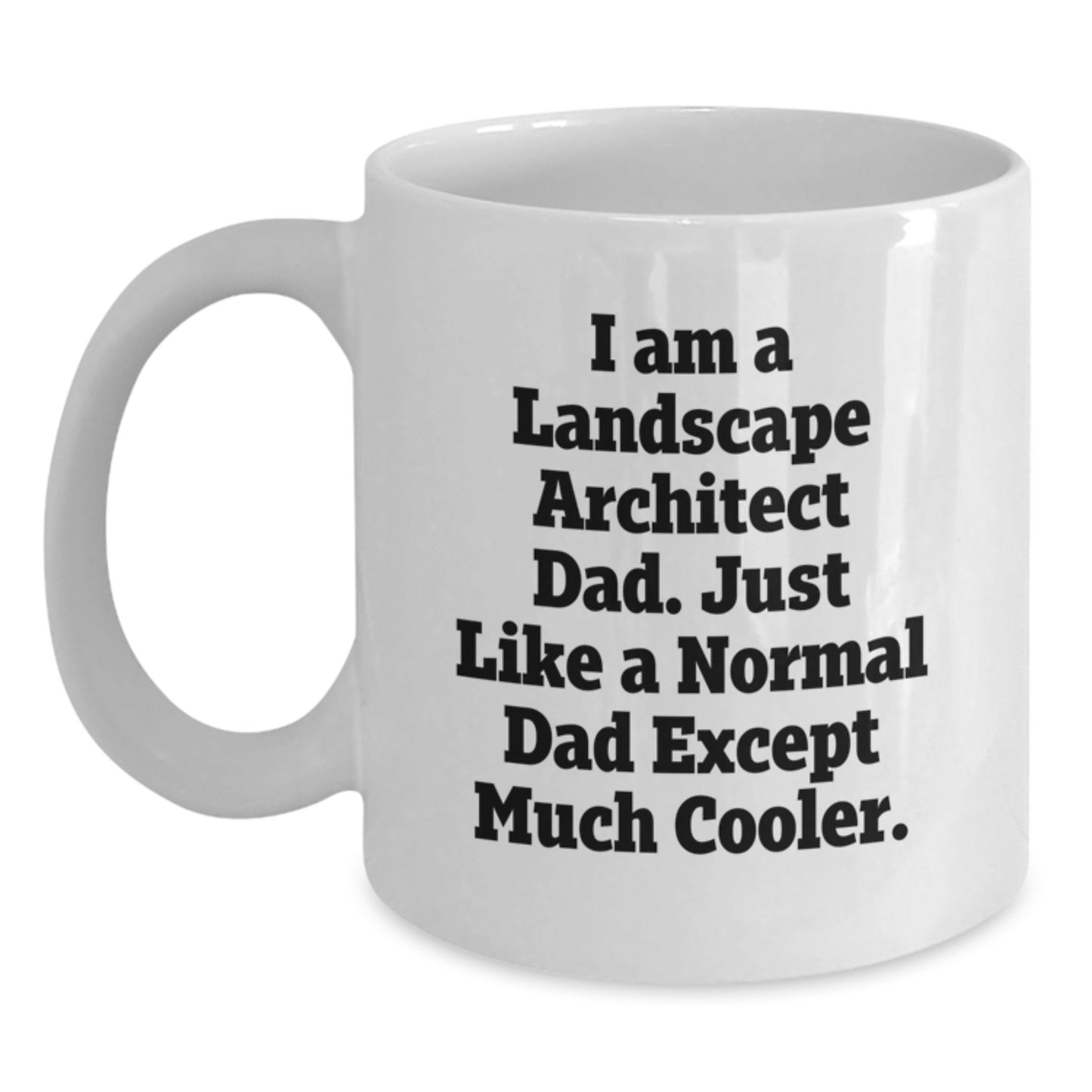 Funny Landscape Architect Gifts from Dad - White Coffee Mug for Landscape Architect Friends and Family - Birthday Unique Gifts for Dad - Landscape Architect Mug - Main