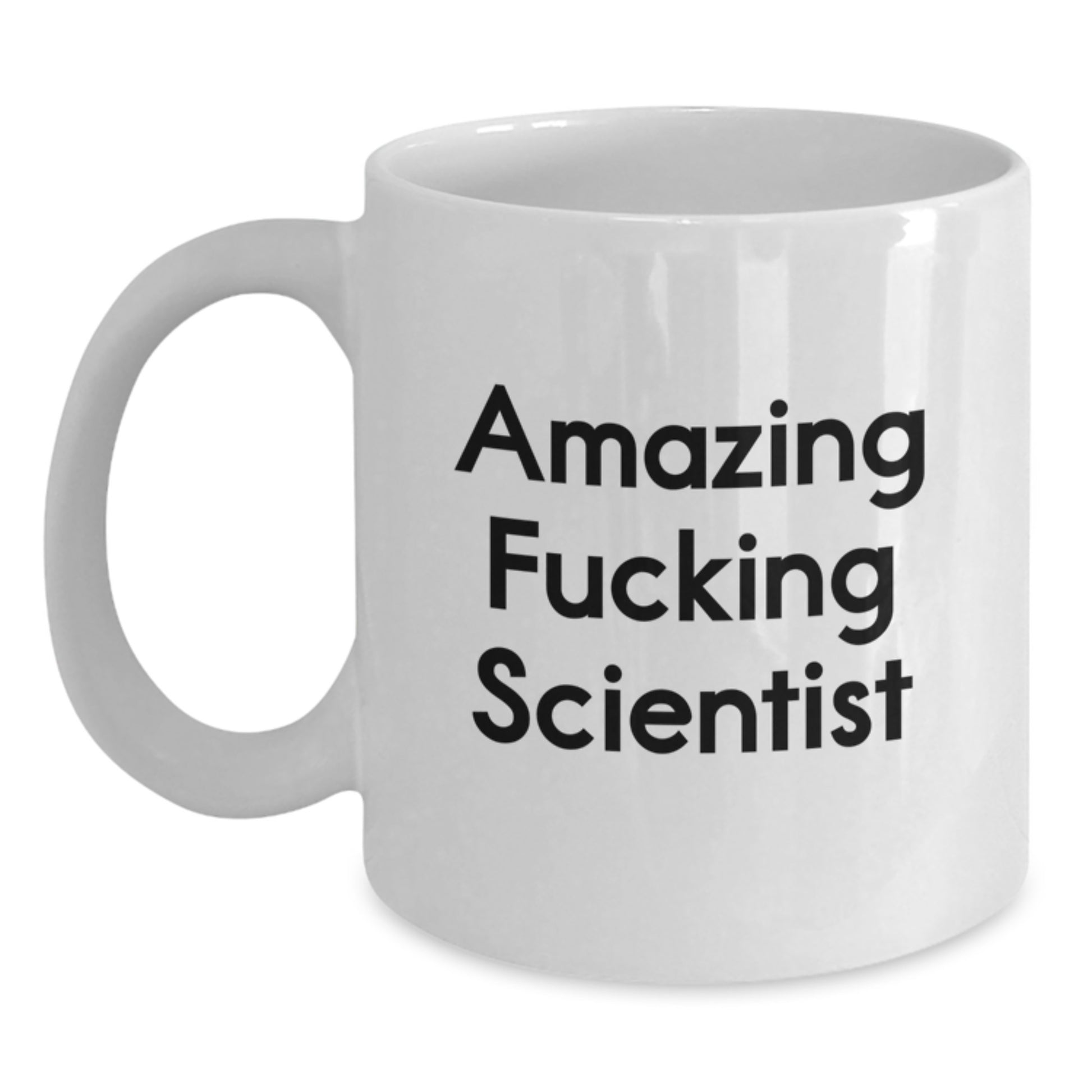 Funny Scientist White Coffee Mug, Gifts from Men to Women, Friends, Coworkers, and Family, Valentine's Unique Gifts for Scientist, White Ceramic - Main