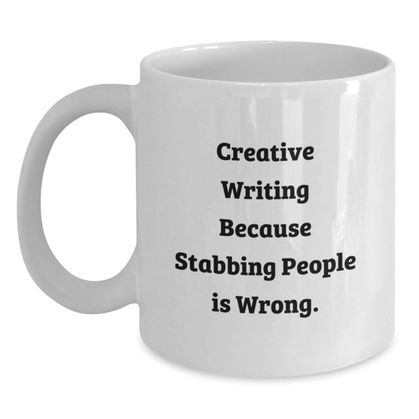 Funny Creative Writing White Coffee Mug Gift for Writers Birthday from Friends - Main
