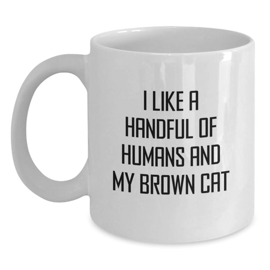 Funny Brown Cat Lover Gifts from Friends for Brown Cat Birthday Unique Gifts - Main