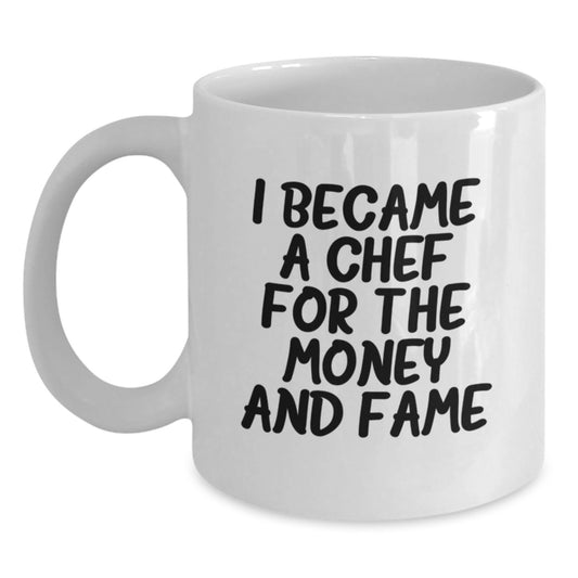 Funny Chef Gifts from Men to Women, Chef White Coffee Mug, Valentine's Unique Gifts for Chef - Main