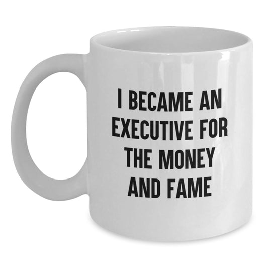 Funny Executive White Coffee Mugs Gifts for Executive from Family on Mother's Day Unique - Main