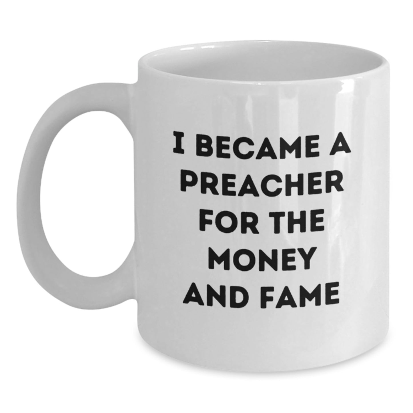 Funny Preacher Gifts for Preacher Mom - White Coffee Mug - Unique Preacher Mom Gifts - Gifts from Men to Preacher Women - Perfect Preacher Mom Quote - Main