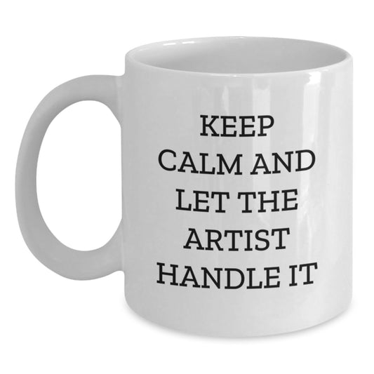 Funny Artist White Coffee Mug Gifts for Artists from Friends and Family on Valentine's - Main