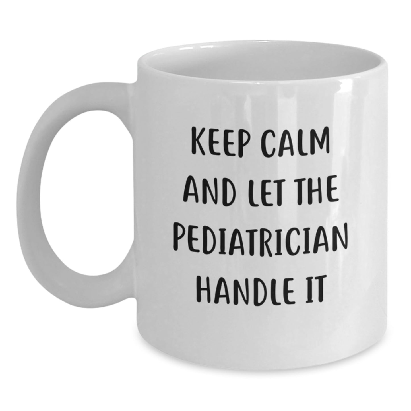 Funny Pediatrician Gifts for Men from Wife on Valentine's, White Coffee Mug - Main