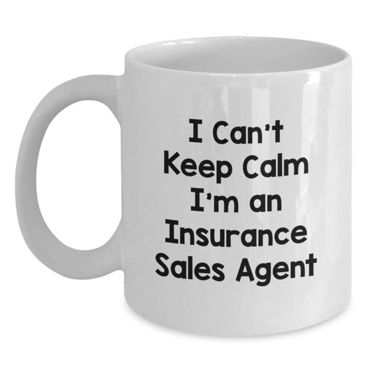 Funny Insurance Sales Agent Gifts from Men to Insurance Sales Agents - White Coffee Mug I'm An Insurance Sales Agent - Main