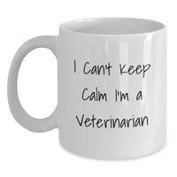 Load image into Gallery viewer, Funny Veterinarian Gifts from Friends for Christmas Unique Mugs - I'm A Veterinarian White Coffee Mug - Main
