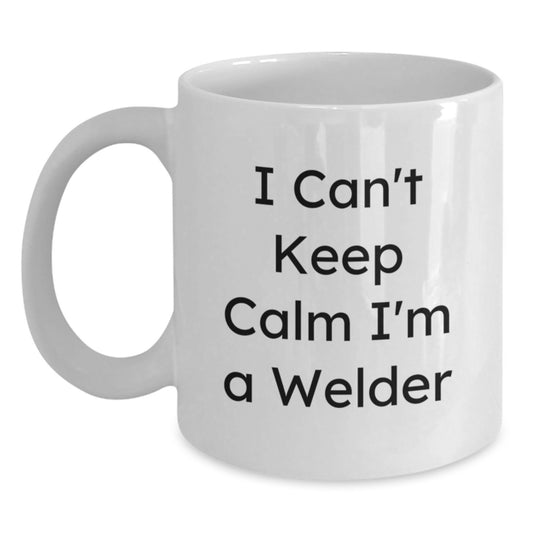 Funny Welder Gifts for Men White Coffee Mug Unique Ideas I'm A Welder - Main
