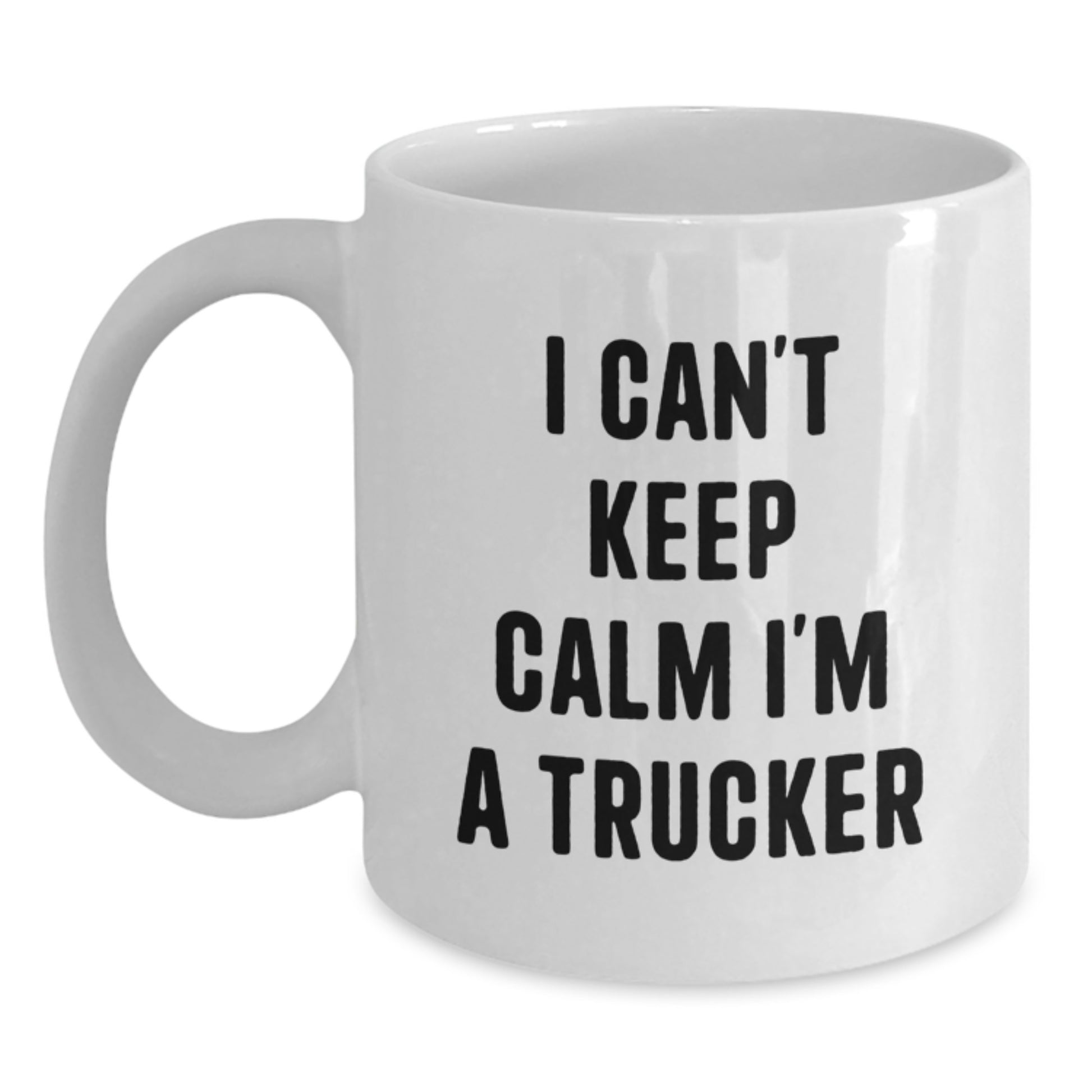 Funny Trucker Gifts from Men, White Coffee Mug for Father's Day Unique - Main