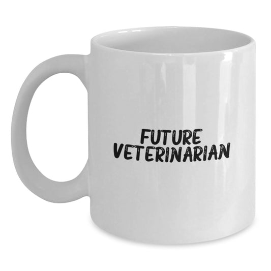 Funny Veterinarian White Coffee Mug Gifts from Friends for Future Veterinarian Graduation Unique Gifts - Main