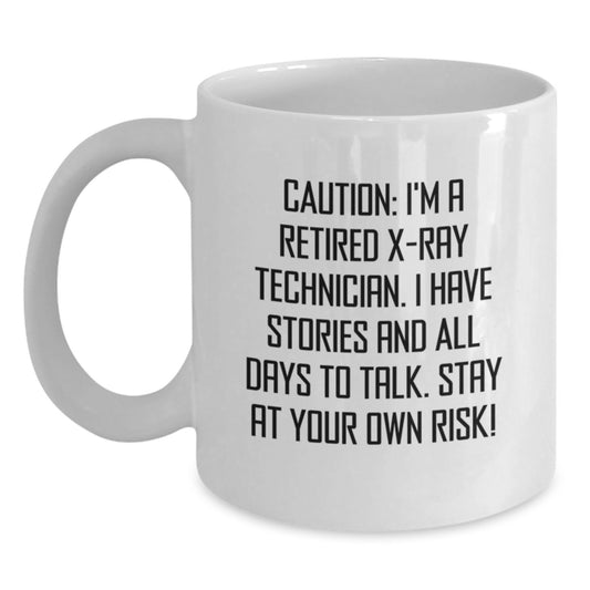 Funny X-Ray Technician Gifts from Men - White Coffee Mug, Perfect Valentine's Unique Gifts for X-Ray Technician Friends - Main