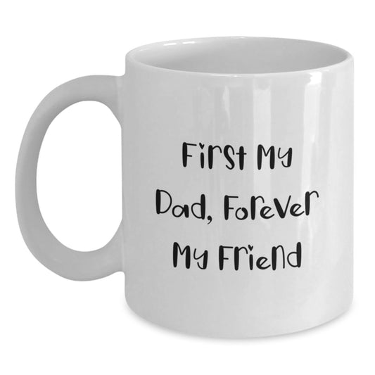 Funny Dad Gifts, White Coffee Mugs, Graduation Unique Gifts from Men to Dad - Main