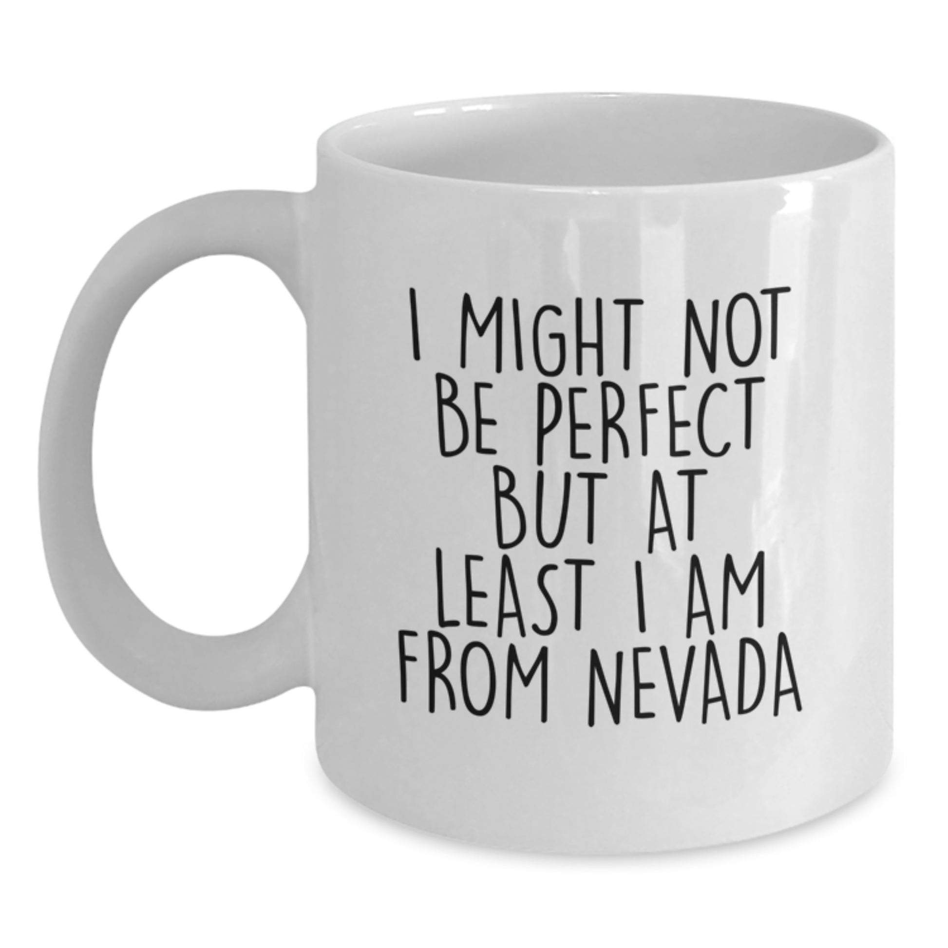 Funny White Coffee Mugs Gifts from Nevada for Friends and Family, Christmas Unique Presents - Main