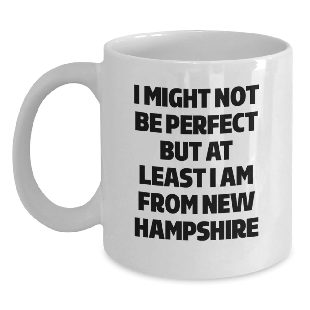 New Hampshire White Coffee Mugs Funny Quote Gifts from Family for Friends, Perfect New Hampshire Christmas Unique Gifts for Women Men, White Coffee Mug with Large 11oz 15oz Capacity - Main