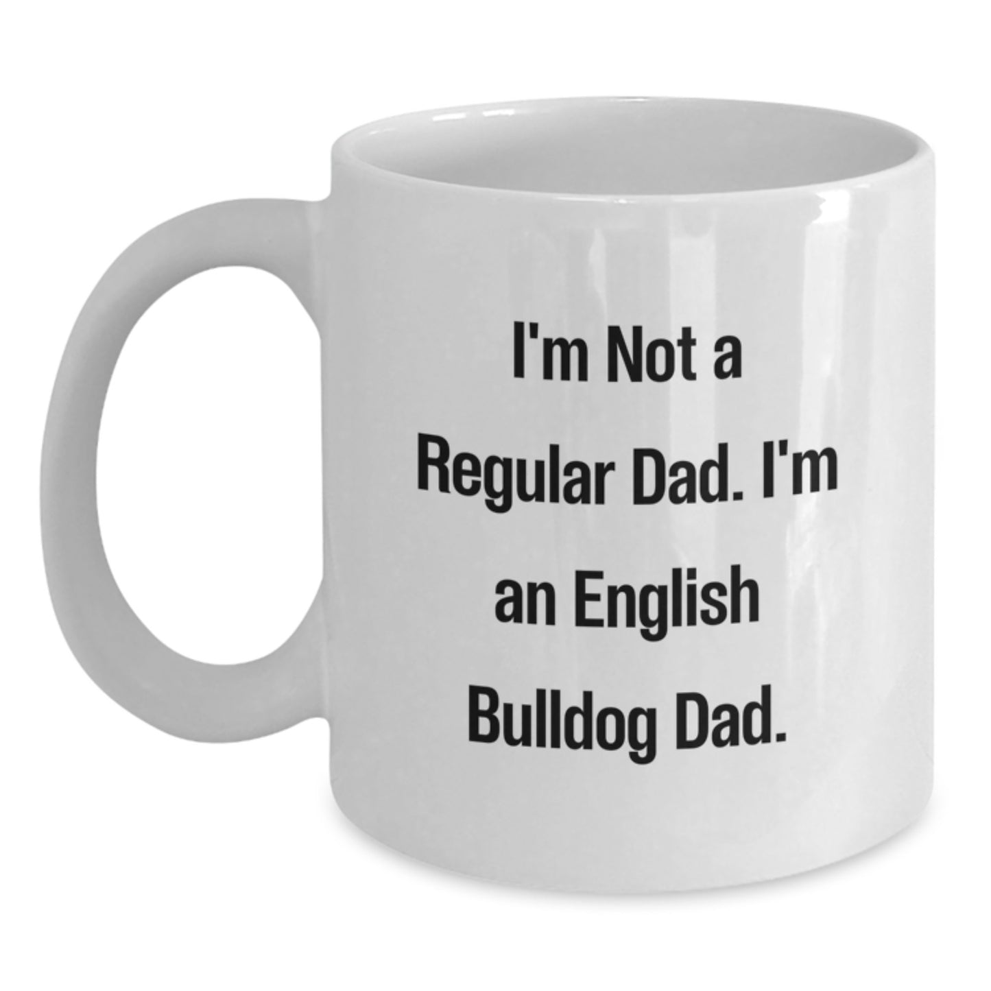 English Bulldog Keepsake Mug for Him Birthday Gift Ceramic 11oz - Main