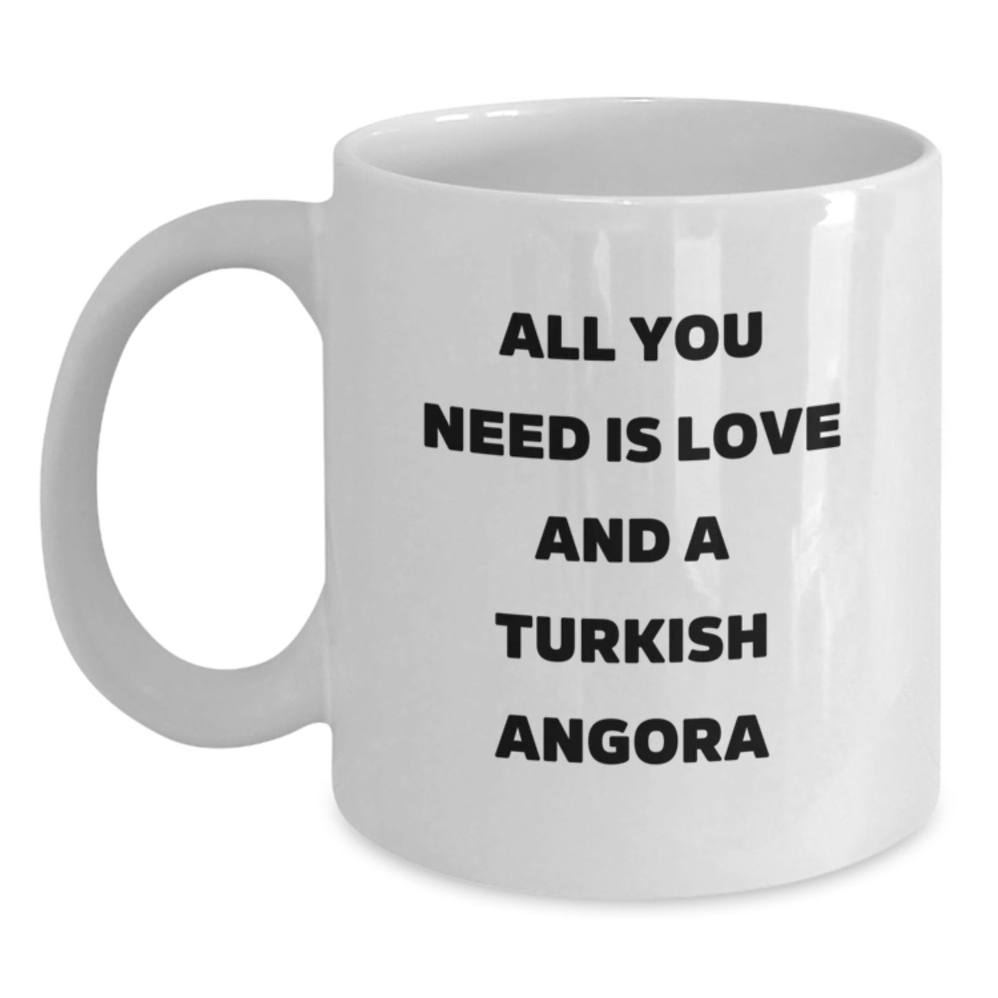 Turkish Angora Cat Keepsake Mug for Him Ceramic 11oz Birthday Gift - Main