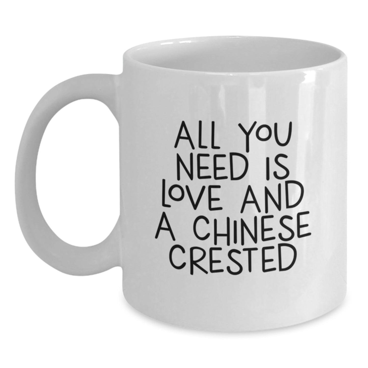A Funny White Coffee Mug for Chinese Crested Dog Lovers Graduation Unique Gifts from Friends - Main