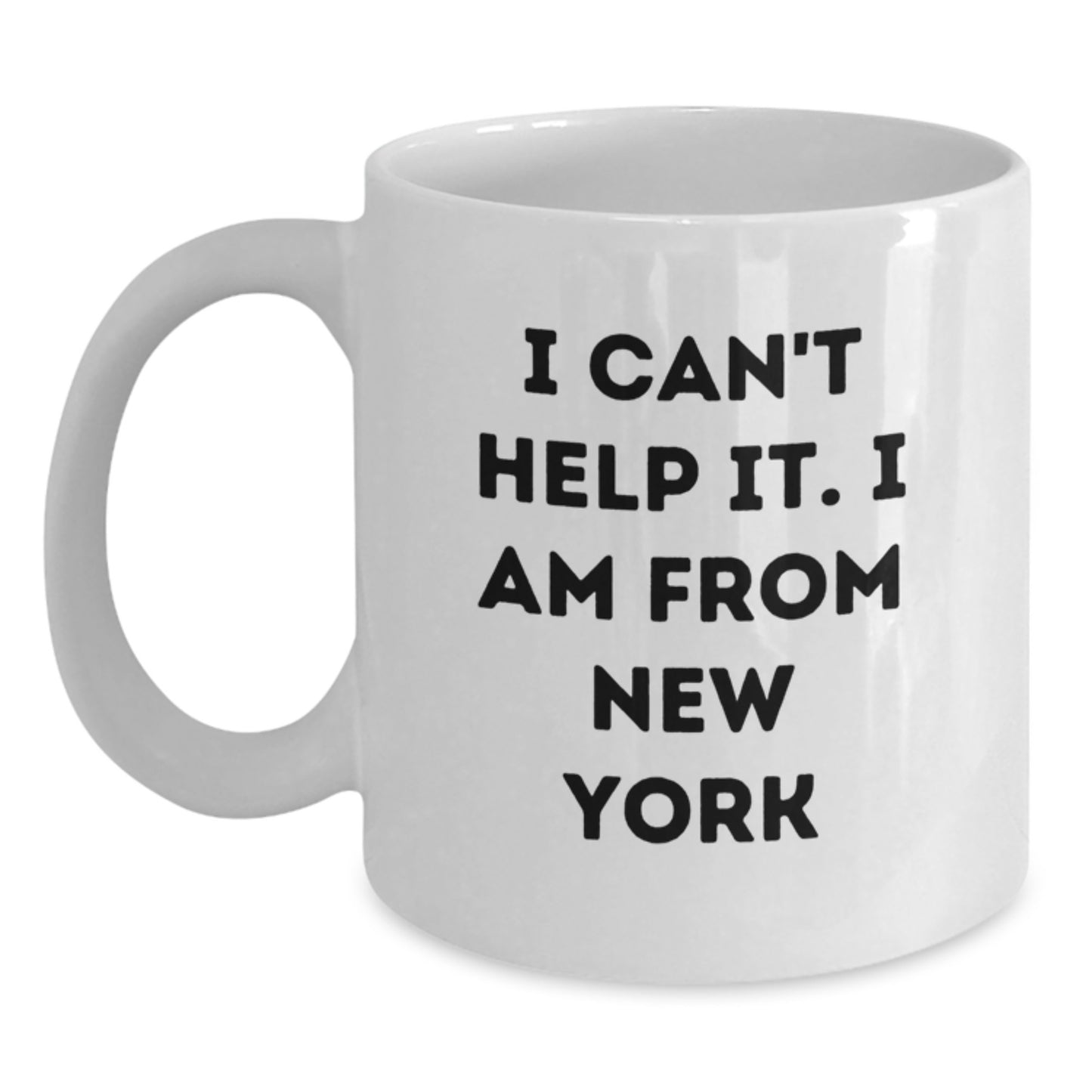 Funny New York Inspired White Coffee Mug Gifts from Friends for New York Graduation Unique Gifts - Main