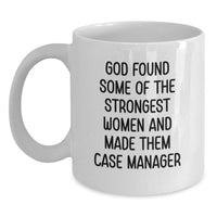 Load image into Gallery viewer, Funny Case Manager Gifts from Women, Inspirational White Coffee Mug for Case Manager, Valentine's Unique Gifts for Case Manager - Main

