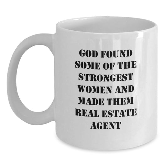 Funny Real Estate Agent White Coffee Mug Gifts from Friends and Family to Real Estate Agent Graduation Unique Gifts - Main