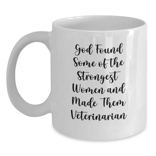 Funny Veterinarian Quotes White Coffee Mug, Gifts from Men to Women Veterinarians on Valentine's - Main