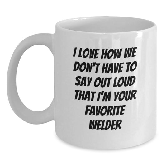 Funny Welder Gifts from Friends for Men White Coffee Mug - Unique Graduation - Main