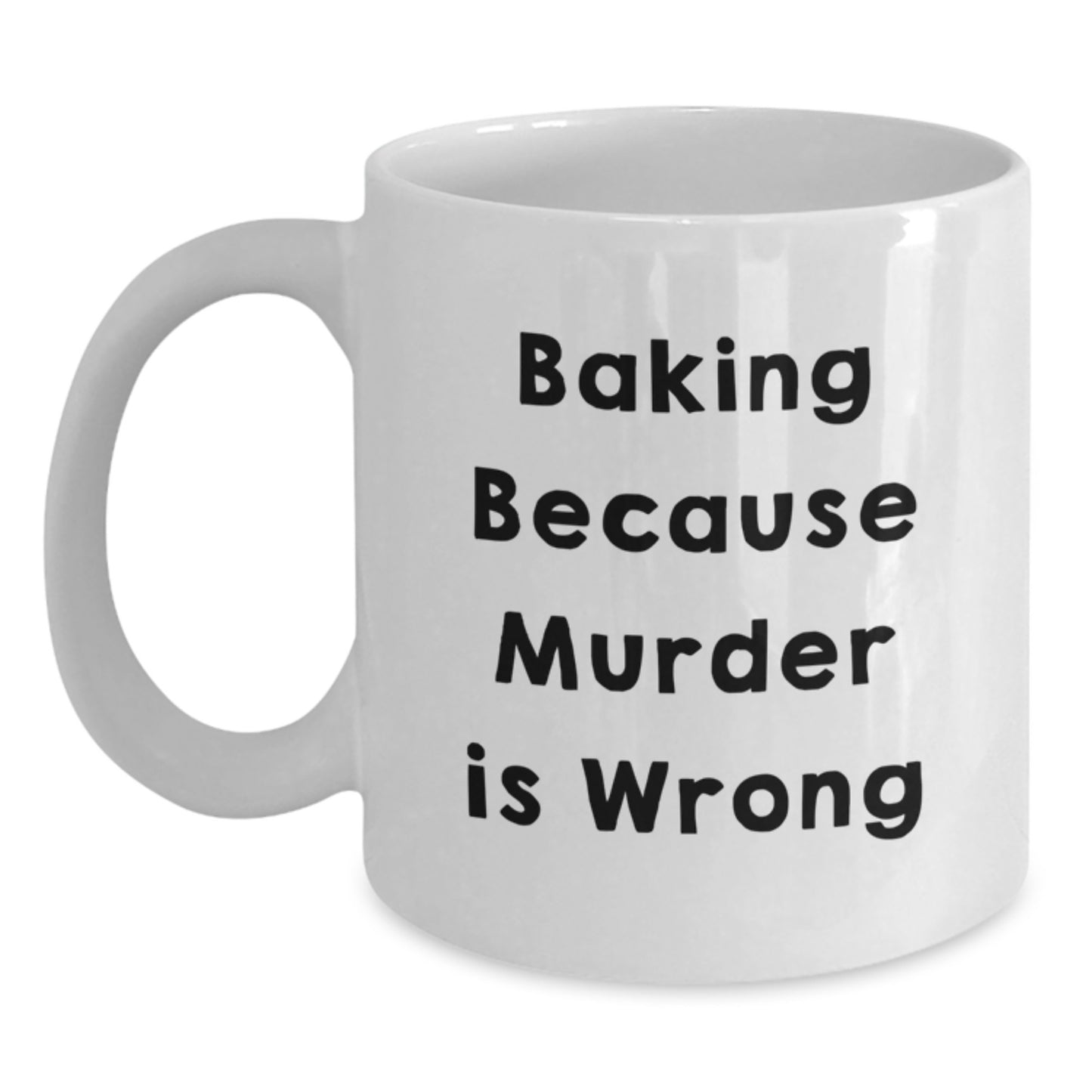 Funny Baking Lover Gifts from Men to Women Friends Family Baking Unique White Coffee Mugs for Valentine's - Main