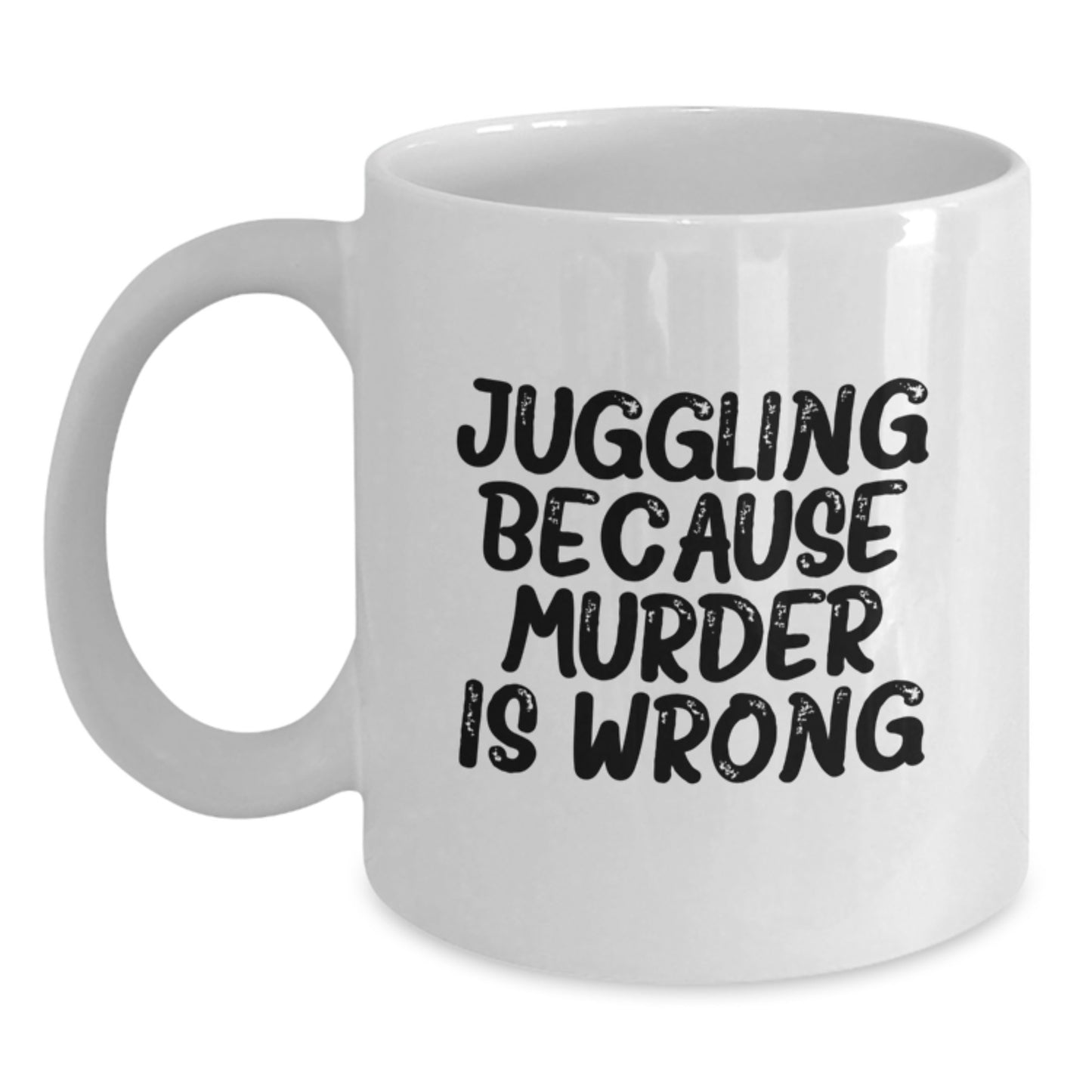 Juggling Lover Gifts from Friends, Funny Juggling White Coffee Mug for Men, Unique Graduation Gifts for Juggling Enthusiasts, White Ceramic 11oz/15oz - Main