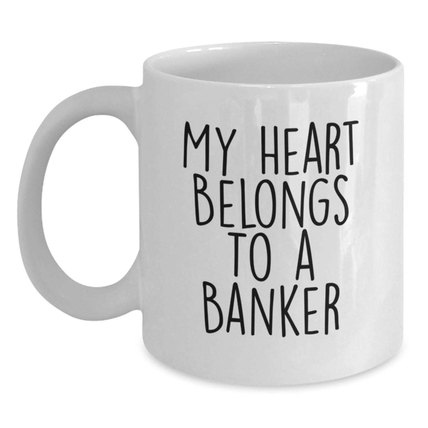 Funny Banker Gifts White Coffee Mug for Graduation Unique from Family Friends Coworkers - Main