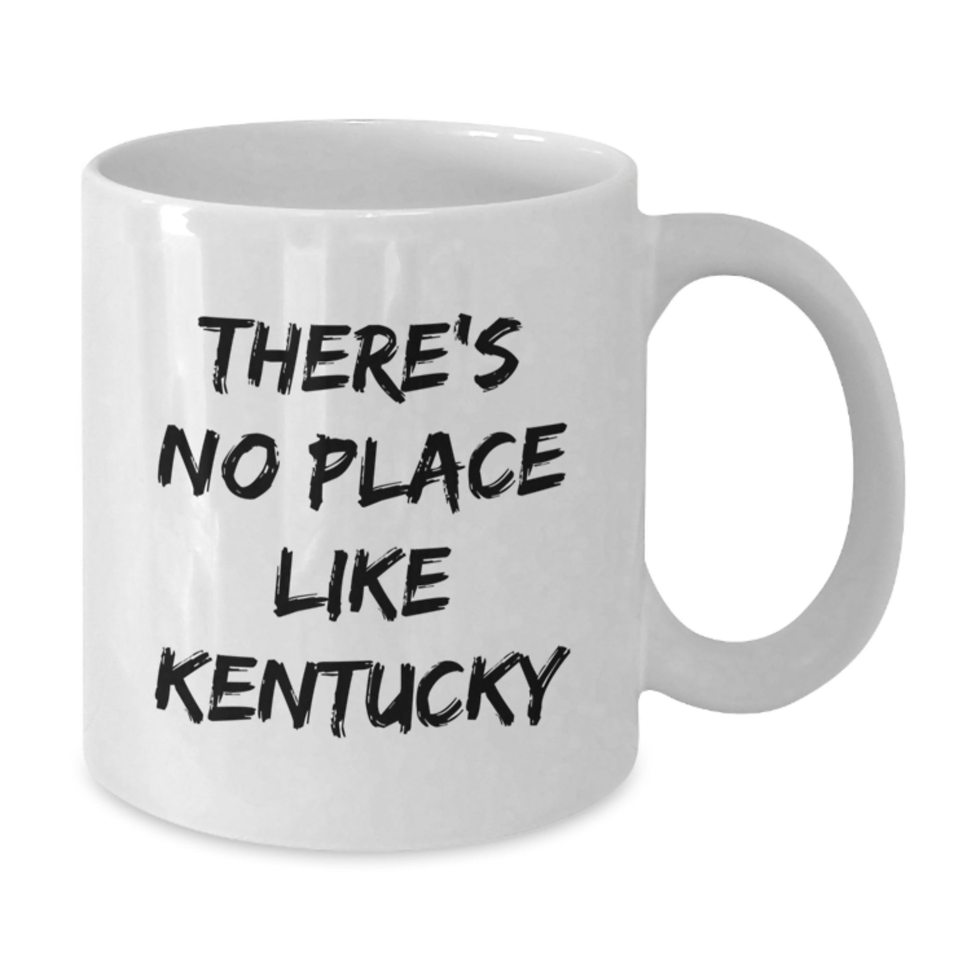 Kentucky White Coffee Mug - Gifts from Friends to Family in White Ceramic, 11oz or 15oz, 'There's No Place Like Kentucky' Funny Quote for Graduation Unique Gifts - Additional
