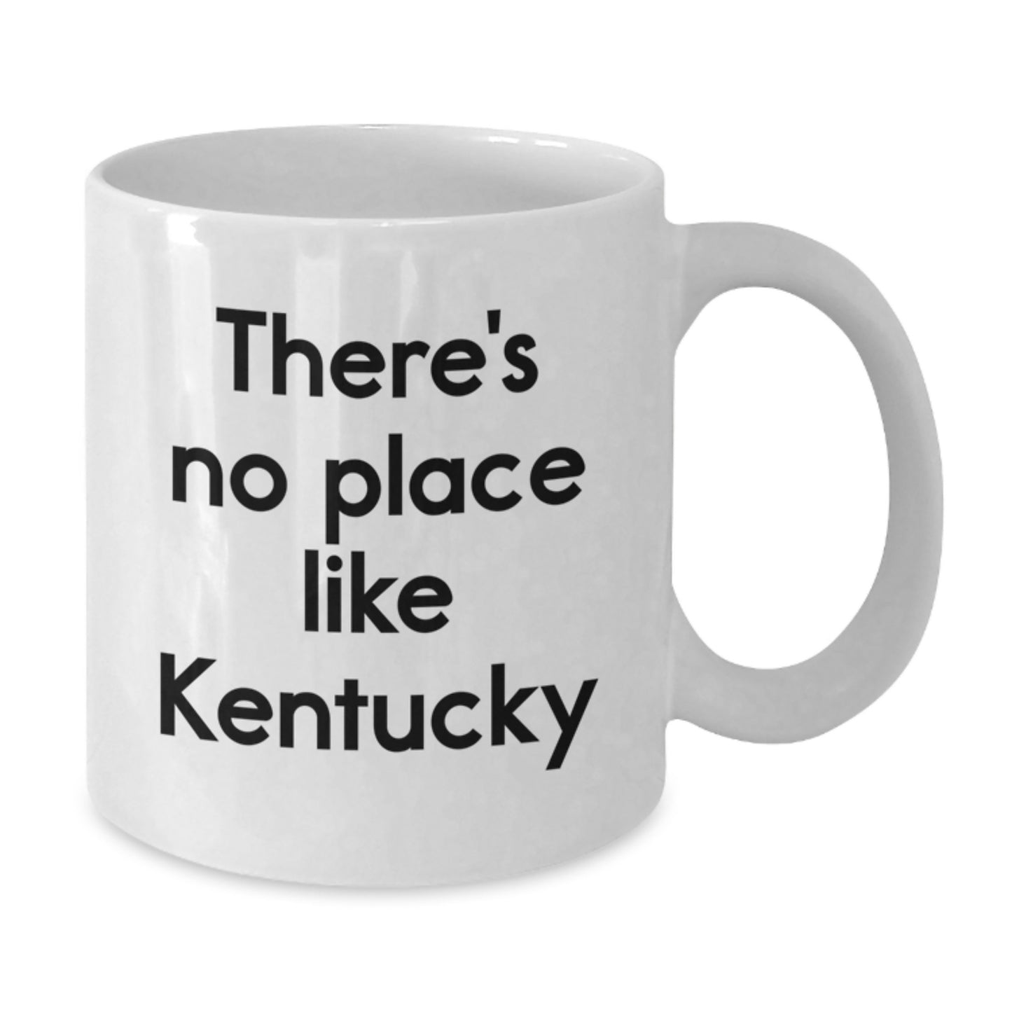 Kentucky Inspired Gifts from Friends and Family - 'There's No Place Like' White Coffee Mug for Graduation Unique Gifts - Additional