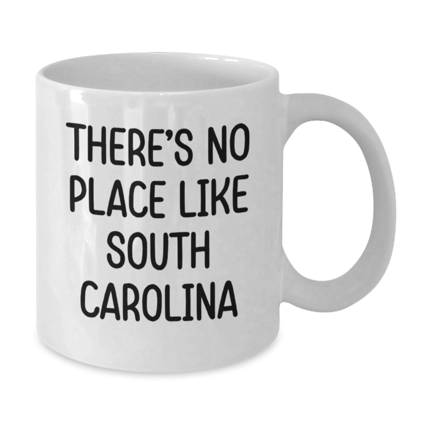 Funny South Carolina Gifts for Men from Friends, Unique White Coffee Mug for Graduation, 'There's No Place Like South Carolina' Quote Ceramic Mug - Additional