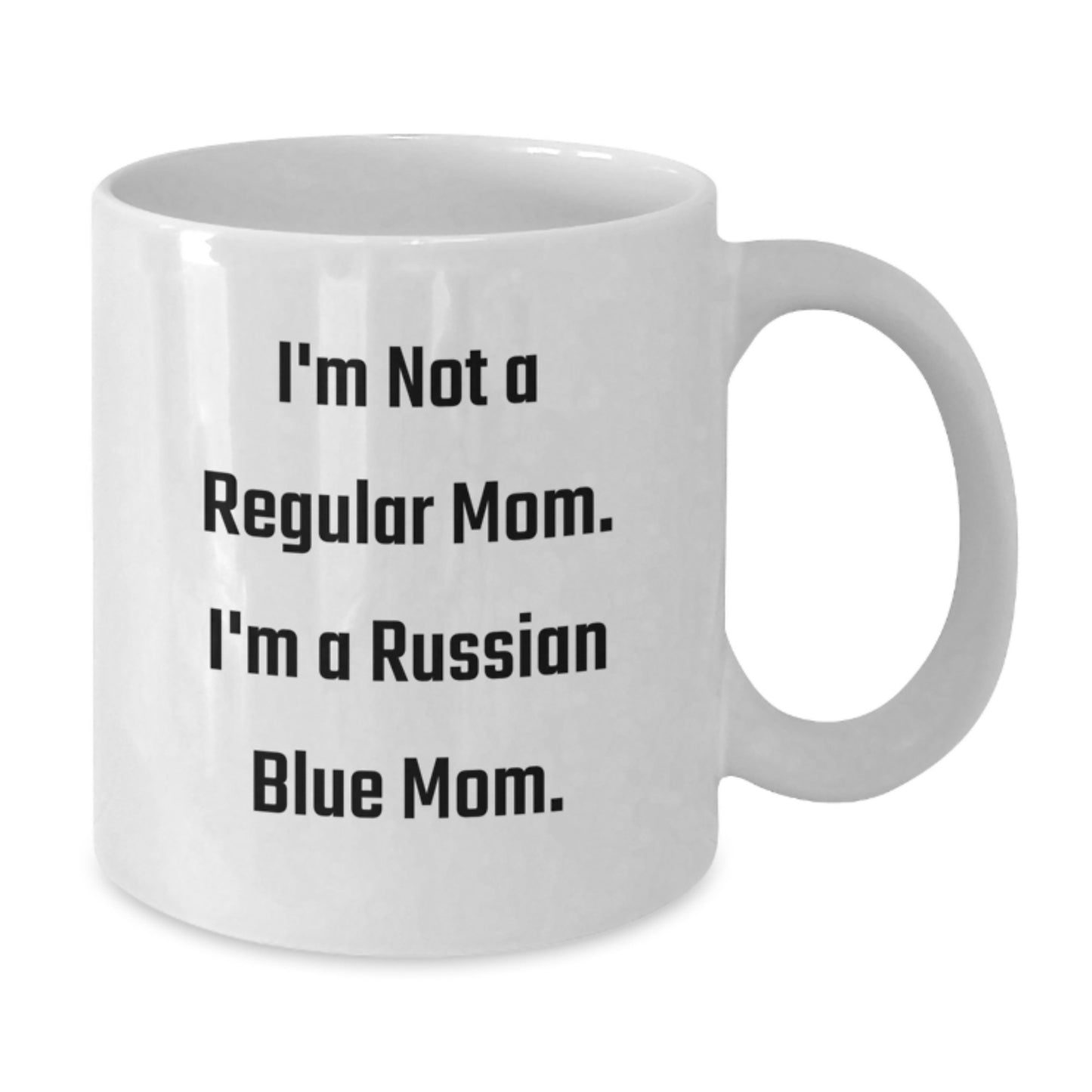 Funny Russian Blue Cat Mom Gifts from Family to Friends - White Coffee Mug for Russian Blue Cat Lovers Graduation Unique Gifts - Additional