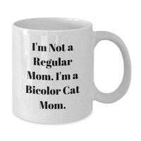 Load image into Gallery viewer, Funny Bicolor Cat White Coffee Mug Gifts from Mom for Bicolor Cat Lovers this Christmas Unique - Additional
