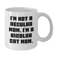 Load image into Gallery viewer, Bicolor Cat White Coffee Mugs Funny Quote Gifts from Mom for Bicolor Cat Lovers This Christmas - Additional
