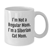 Load image into Gallery viewer, Funny Siberian Cat Mom Gifts from Friends to Family for White Coffee Mug Christmas Unique Presents - Additional
