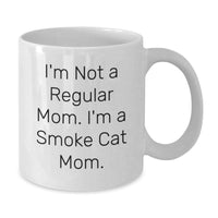 Load image into Gallery viewer, Funny Smoke Cat White Coffee Mug Gifts from Family for Mom, I'm a Smoke Cat Mom Valentine's Unique - Additional
