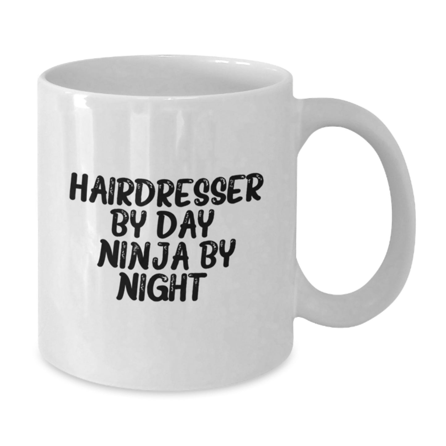 Funny Hairdresser Mug, Gifts for Hairdresser, White Coffee Mug by Day, Ninja, Birthday Unique Gift for Friends, Family, Coworkers - Additional
