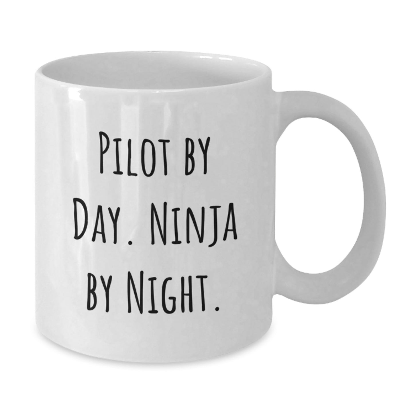 Pilot Keepsake White Ceramic Mug for Him – Birthday Gift – 11oz or 15oz - Additional