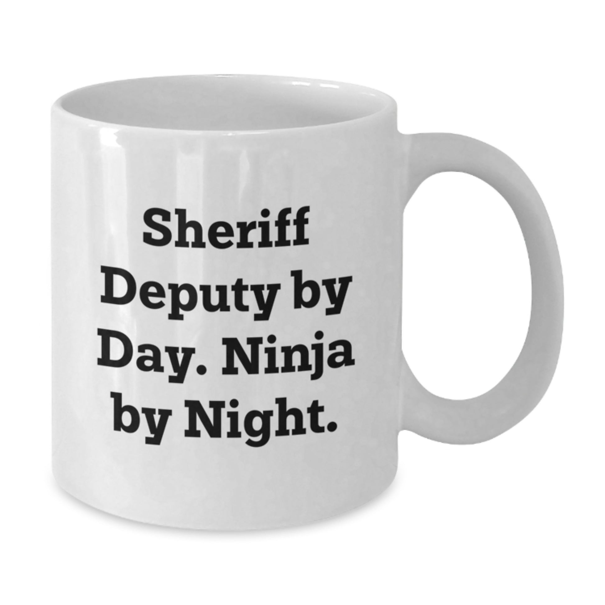 Sheriff Deputy Keepsake Mug for Him Birthday Gift White Ceramic 11oz - Additional