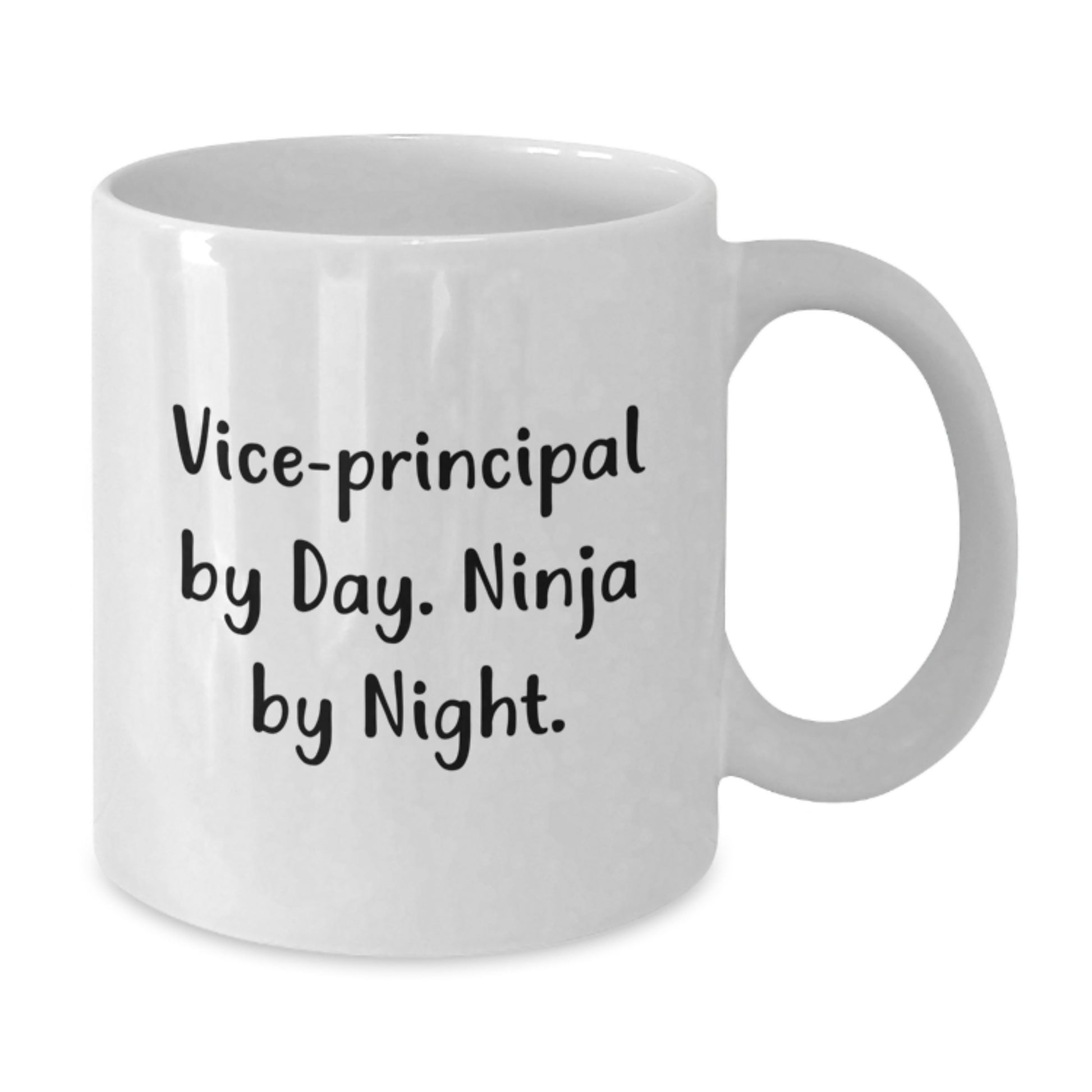 Funny Vice-principal Gifts from Men to Vice-principal By Day. Ninja By Night. White Coffee Mugs for Graduation Unique - Additional