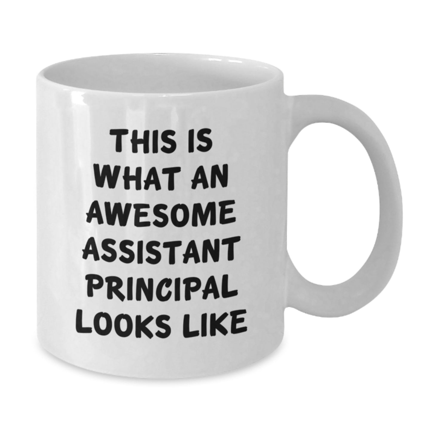 Funny Assistant Principal Gifts for Men Women Friends Coworkers Family - White Coffee Mug with This Is What An Awesome Assistant Principal Looks Like Quote - Additional