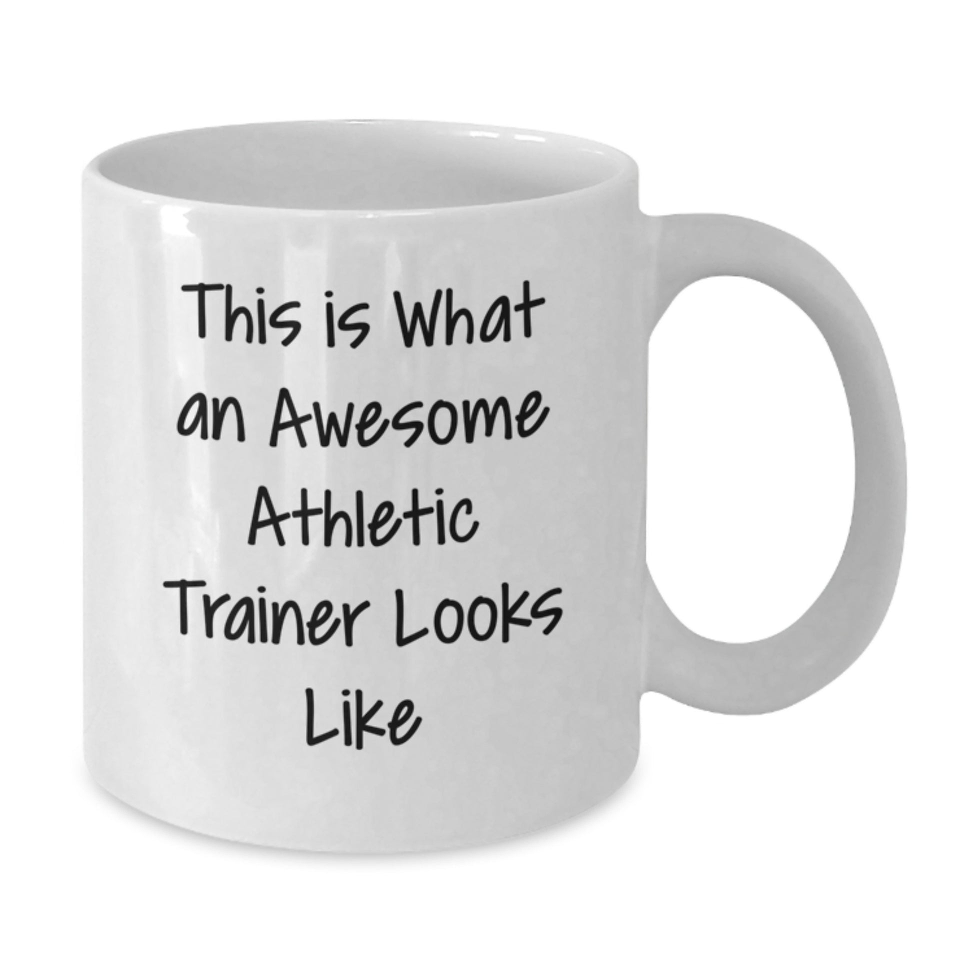 Funny Gifts from Friends - Inspirational Athletic Trainer Quote on White Coffee Mug, Unique Graduation Gifts for Men or Women - Additional