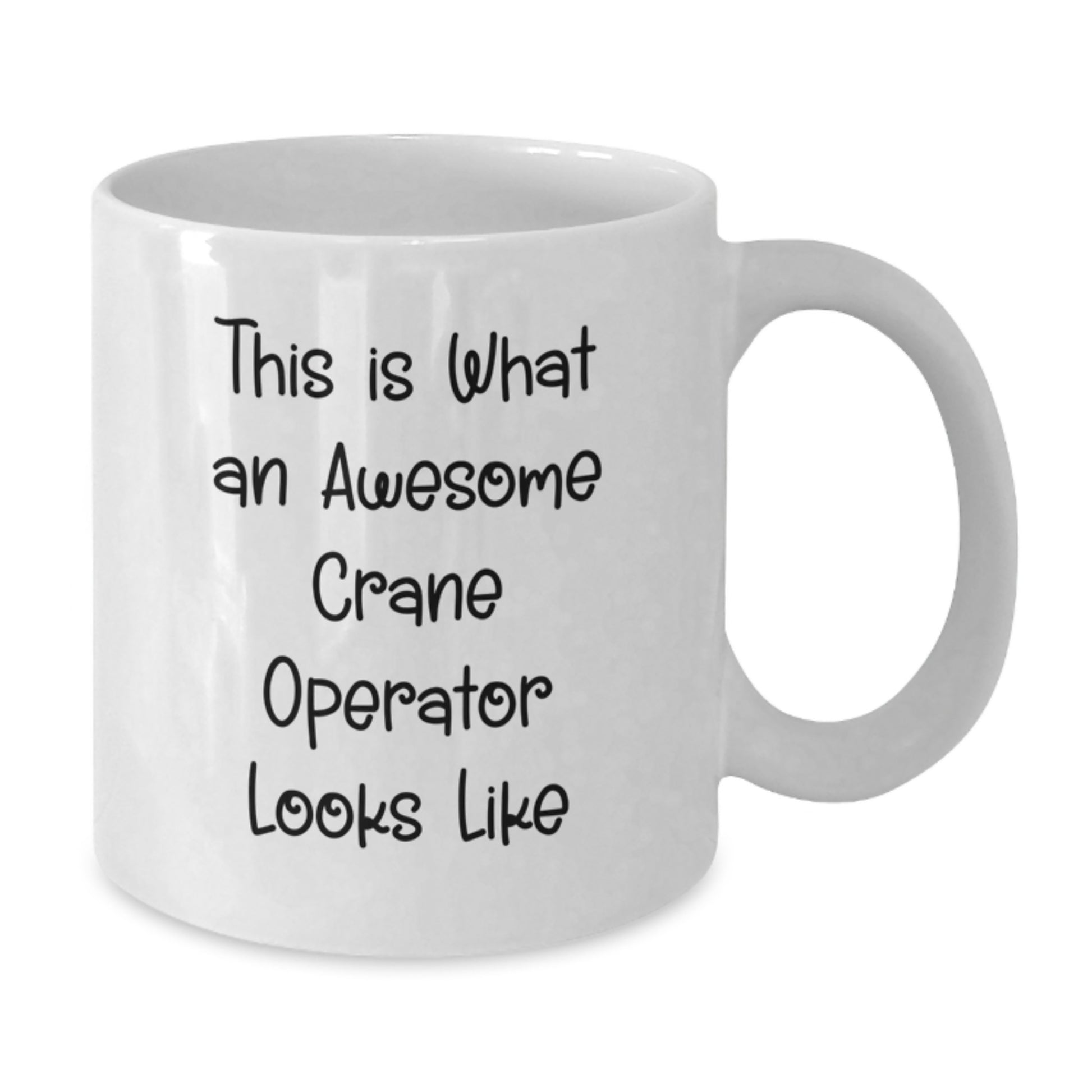 Crane Operator Keepsake White Coffee Mug for Him Birthday Gift - Additional