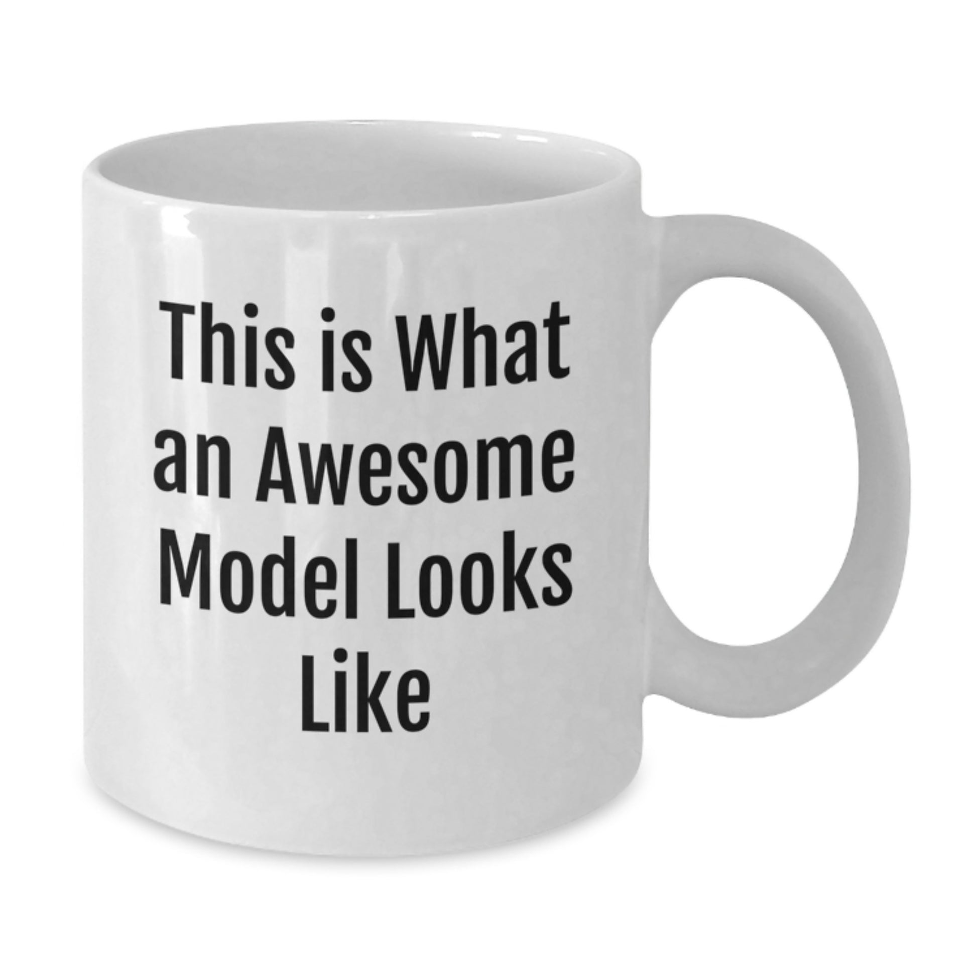 Funny Model Gifts from Friends, Cute Model Coffee Mugs for Graduation Unique Gifts, White Coffee Mug with 'This Is What An Awesome Model Looks Like' Quote, Model Lover Gifts for Women - Additional